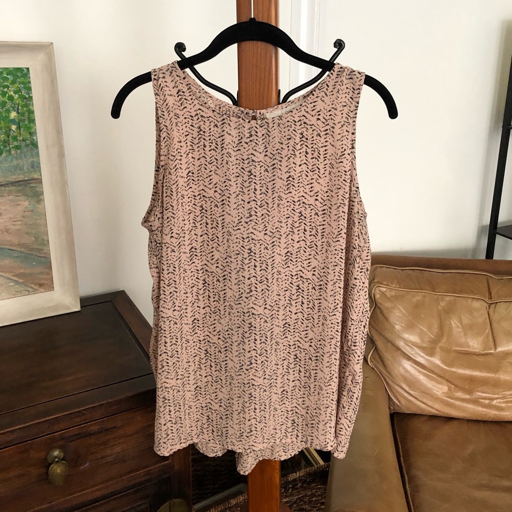 Loft tan sleeveless top